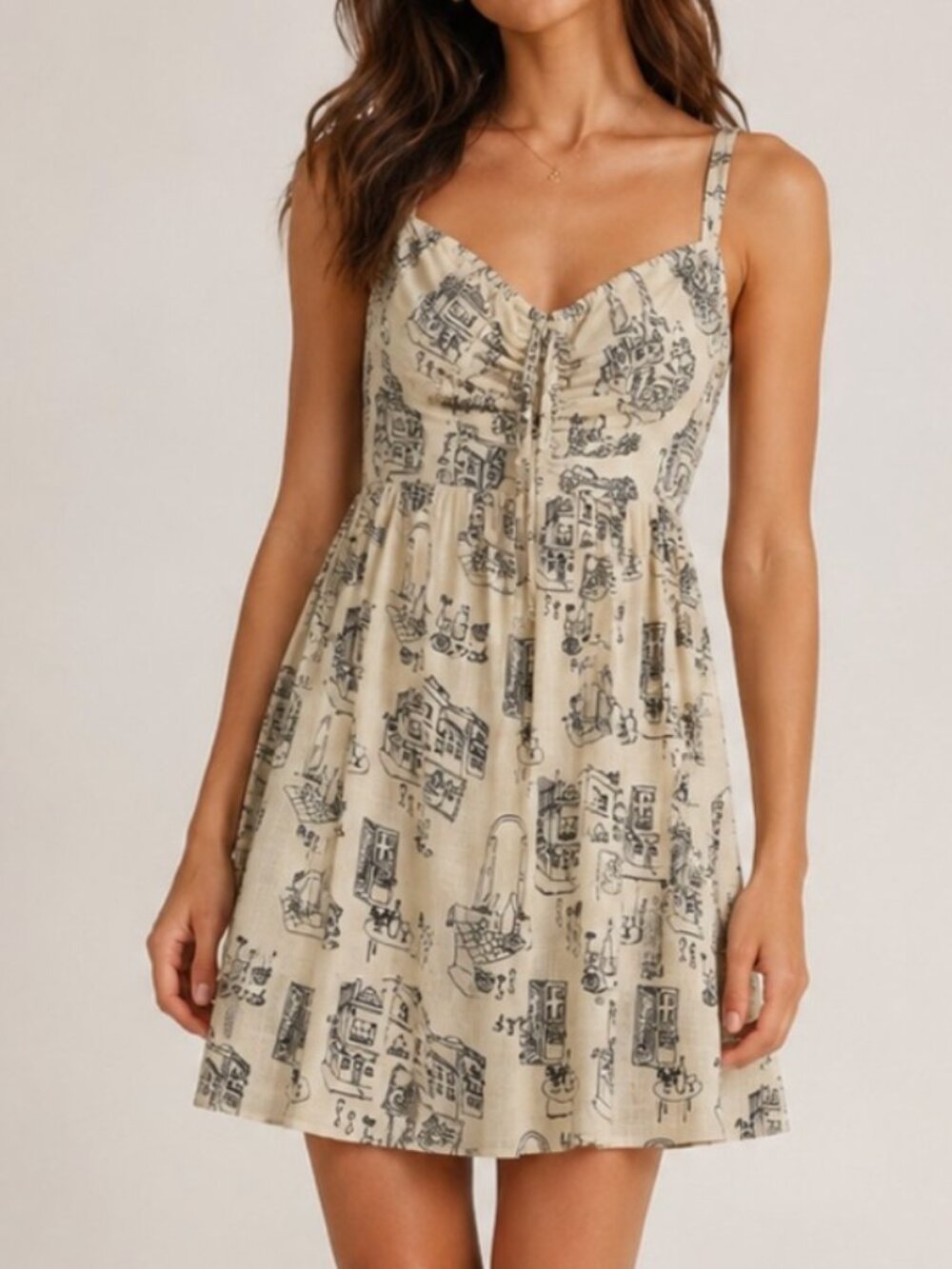 Abercrombie and Fitch mini cinched waist dress XS